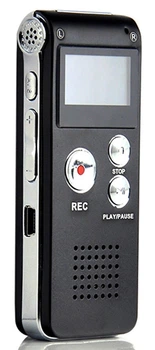 Автономный диктофон с дисплеем и функцией MP3-плеера 8 ГБ до 20 часов записи Nectronix
