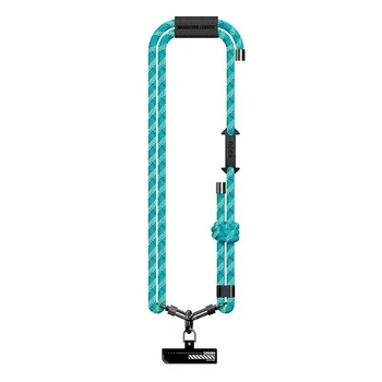 Шнурок ROCK 8mm з карабіном Multifunctional Glow in the Dark Phone Blue
