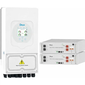 Система зберігання енергії Deye SUN-6K-SG05LP1-EU 6kW + 2 АКБ SE-G5.1 Pro-B 10.2 kWh (51.2V/100Ah/5120Wh)