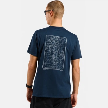 Футболка мужская Odlo Cotton Blend Unlimited S dark sapphire 554842-20731