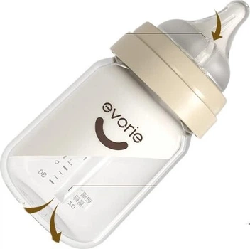 Бутылочка детская Evorie Exquisite Anti-Colic Glass 160 мл SS