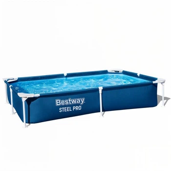 Прямоугольный каркасный бассейн Bestway 56401 с ремкоплектом, 221×150×43 см, 1200 л