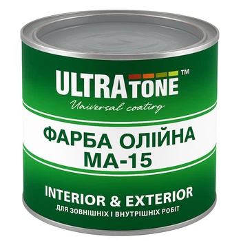 Фарба Олійна ULTRAtone МА-15 світло-сіра 1 кг