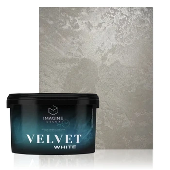Декоративна штукатурка перламутрова Imagine Decor "Velvet White" 1 л