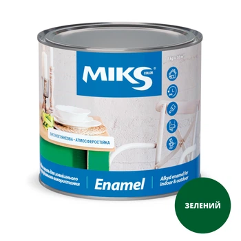 Емаль алкідна глянцева MIKS Color (Зелений) 12 кг