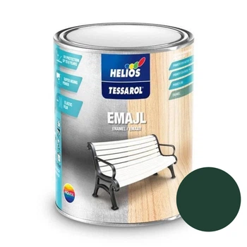 Емаль алкідна глянсова для дерева та металу HELIOS TESSAROL Ral 6005 (Зелений) 0.2 л
