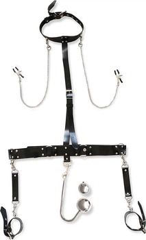 Бондажный набор с металлическим анальным крюком Art of Sex Bridget Bondage set with anal hook № 4 (2000097847081)