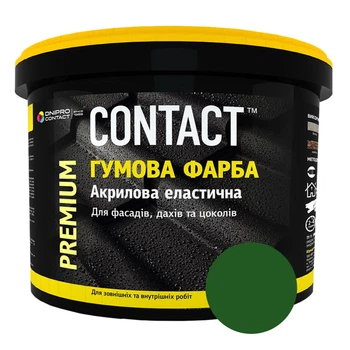 Фарба гумова Дніпро-Контакт «CONTACT» 1,2 кг Зелений Ral 6028