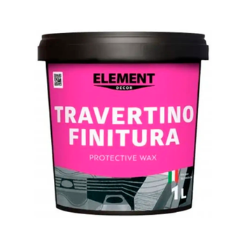 Віск для декоративної штукатурки шовковисто-матовий Travertino Element Decor Travertino Finitura 1л