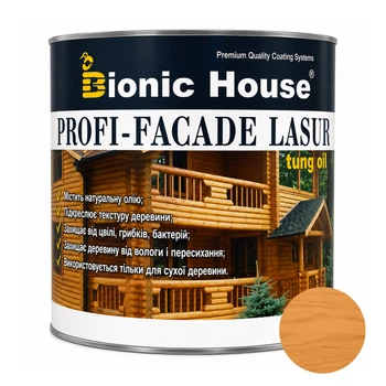 Фарба для дерева PROFI-FACADE LASUR tung oil 1л Орегон