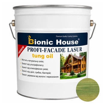 Фарба для дерева PROFI-FACADE LASUR tung oil 10 л Смарагд