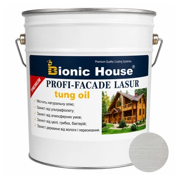 Фарба для дерева PROFI-FACADE LASUR tung oil 10 л Білий мармур