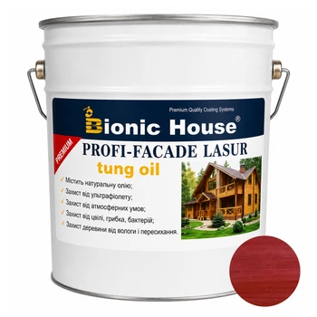 Фарба для дерева PROFI-FACADE LASUR tung oil 10 л Вишня
