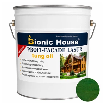 Фарба для дерева PROFI-FACADE LASUR tung oil 10 л Кипарис