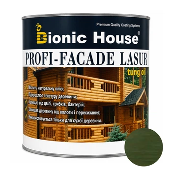 Фарба для дерева PROFI-FACADE LASUR tung oil 2,8 л Мірта