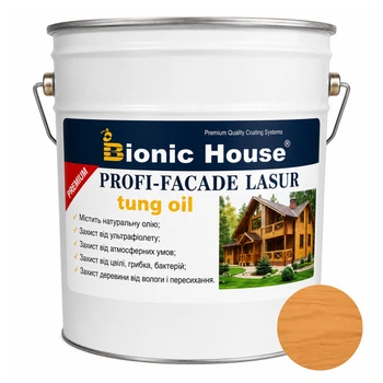 Фарба для дерева PROFI-FACADE LASUR tung oil 10 л Орегон