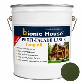 Фарба для дерева PROFI-FACADE LASUR tung oil 10 л Мірта