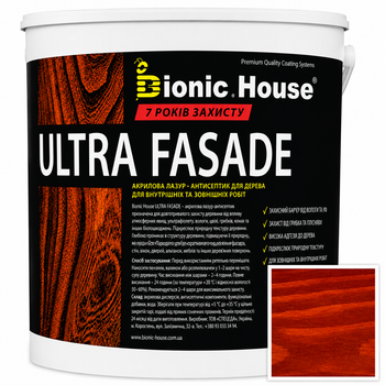Фарба для дерева фасадна ультрастійка ULTRA FASADE Bionic-House 2,5л. Тік