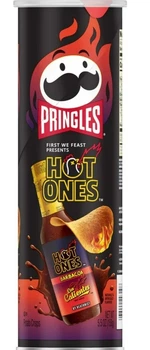 Чипсы Pringles Hot Ones Los Calientes Barbacoa Острый соус Барбакоа 156г