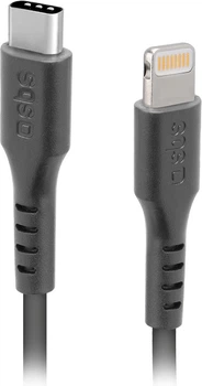 Кабель SBS USB Type-C - Apple Lightning 1 м Black (TECABLELIGTC1K)