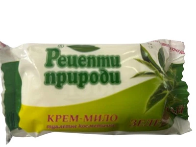 Крем-мыло туалетное косметическое Рецепты природы Зеленый чай 100 г