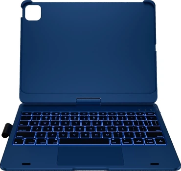 Etui z klawiaturą na tablet Typecase Flexbook Touch do Apple iPad Pro 11" M4 2024/M5 2025 Dark Blue (6979284780257)