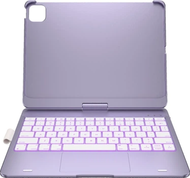 Etui z klawiaturą na tablet Typecase Flexbook Touch do Apple iPad Pro 11" M4 2024/M5 2025 Light Purple (6979284780431)