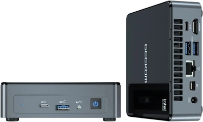 Мини ПК GEEKOM Air11 / Intel Celeron N5095 / RAM 8GB / SSD 256GB / HDMI / LAN / Wi-Fi 5 / Bluetooth 4.2 / Windows 11 / Черный (102126509) - Уценка