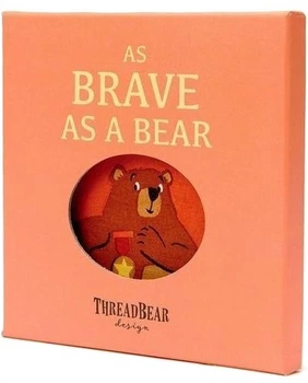 Книжка мягкая ThreadBear Design сенсорная Смелый как медведь 64035 (5060588640352)