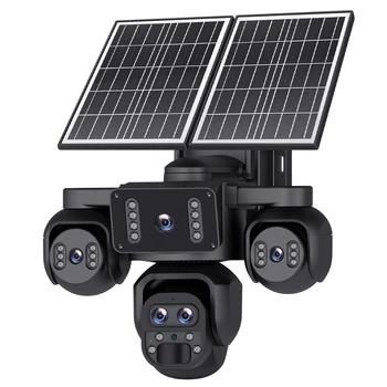 Автономная 4G камера Sectec K-325-AOV-5L-4G с сим-картой, постоянной записью и солнечной панелью черная