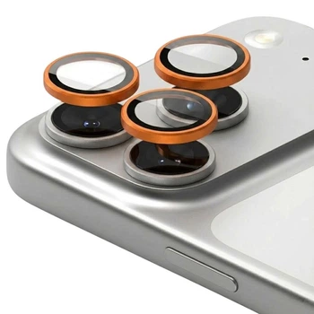 Защитное стекло на камеру iPhone 17 Pro / iPhone 17 Pro Max Cosmic Orange оранжевый (ЕС-2191I17PCO)