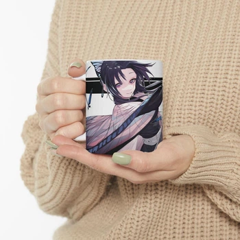 Аніме чашка Клинок, який знищує демонів Сінобу Кочо | Demon Slayer: Kimetsu no Yaiba | Горнятко з принтом 10