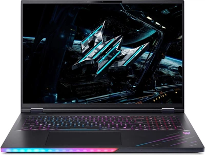 Ноутбук ACER Predator Helios 18 AI (NH.QVYEP.004), Intel Core Ultra 9 275HX / 18" / Mini LED / 250 Гц / RAM 192 ГБ DDR5 / SSD 1 ТБ / Intel Graphics + RTX 5080 / Windows 11 Pro / Чорний