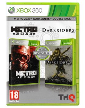 Игра Microsoft Xbox 360 Metro 2033 + Darksiders Double Pack Английская Версия DVD 2шт Б/У