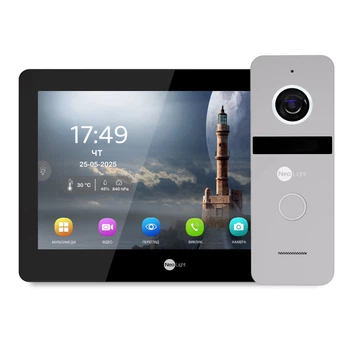 Комплект відеодомофону Neolight MEZZO Hybrid HD KIT B/Silver