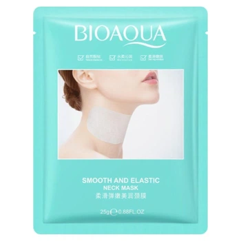 Тканевая маска для шеи Bioaqua с эффектом разглаживания, 25 г