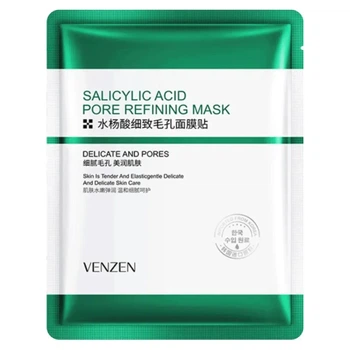 Тканевая маска для лица с экстрактом салициловой кислоты Venzen Salicylic Acid Pore Refining Mask, 25 г