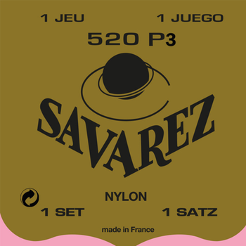 Струны для классических гитар Savarez Traditional 520P3 (nylon wound G3) Normal Tension (R118727)