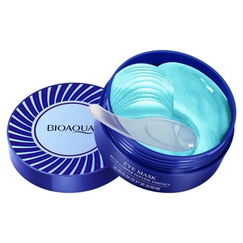 Гидрогелевые патчи под глаза с пептидами голубой меди Bioaqua Blue Copper Peptide Essence Eye Mask, 60 шт