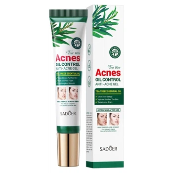 Крем-гель против акне с экстрактом чайного дерева Sadoer Acnes Oil Control Anti Acne Gel, 20 мл