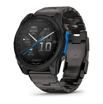 Смарт-часы GARMIN D2 Mach 2 51mm Carbon Gray DLC Titanium w. Vented Titanium Bracelet (010-02905-30/31)