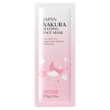 Ночная маска для лица с экстрактом сакуры Laikou Sakura Sleeping Face Mask, 3 мл