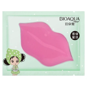 Гидрогелевые патчи для губ с экстрактом лайма Bioaqua Collagen Lip Mask, 8 мл