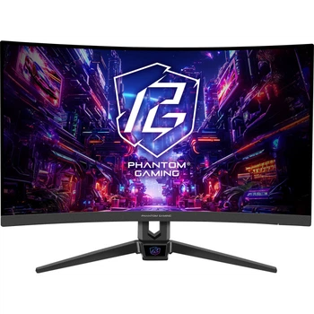 Монитор игровой изогнутый 27" ASRock Phantom Gaming PG27FRS1A VA 1920x1080 280 Гц 300 кд/м² колонки 2x2 Вт Black