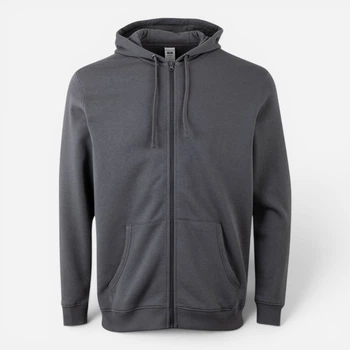 Толстовка на флісі, на блискавці чоловіча Mukua Byron SF270U_201 M Dark Grey (8445659065086)