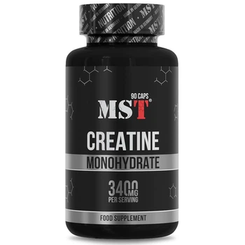 Креатин MST Creatine Monohydrate 3400 мг, 90 Капсул (Германия), креатин моногидрат
