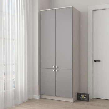 Шафа для одягу IDEA 80см Д-100 Кашемір/Сірий шифер