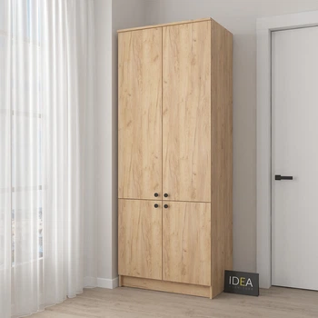 Шафа для одягу IDEA 80см Д-100 Дуб Крафт/Дуб Крафт