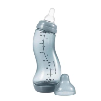 Антиколиковая бутылочка Difrax S-bottle Natural Trend с силиконовой соской 250 мл серый (706T Stone)