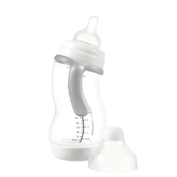 Антиколиковая бутылочка Difrax S-bottle Wide XL с силиконовой соской и ручками 310 мл белый (707XL)